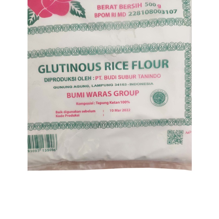 

ketan-beras-tepung- tepung ketan putih murni rose brand 500 gr - tepung original halal mui -tepung-