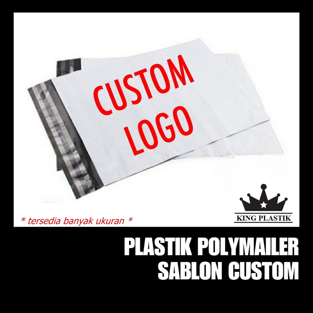 

SABLON LOGO + POLYMAILER 1000pcs (1 Warna 1 Sisi)