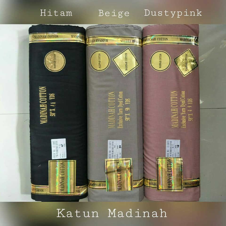 Kain Katun Madinah Fodu 0.5 Meter (Seri 1) - Bahan Cotton Madina Medina-3