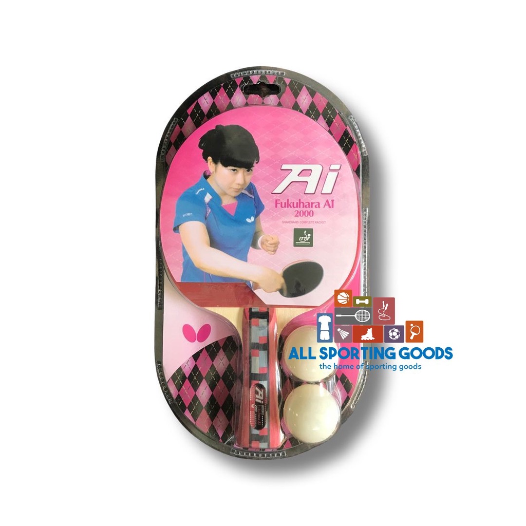 Bet Pingpong Tenis Meja Butterfly Fukuhara Ai 2000