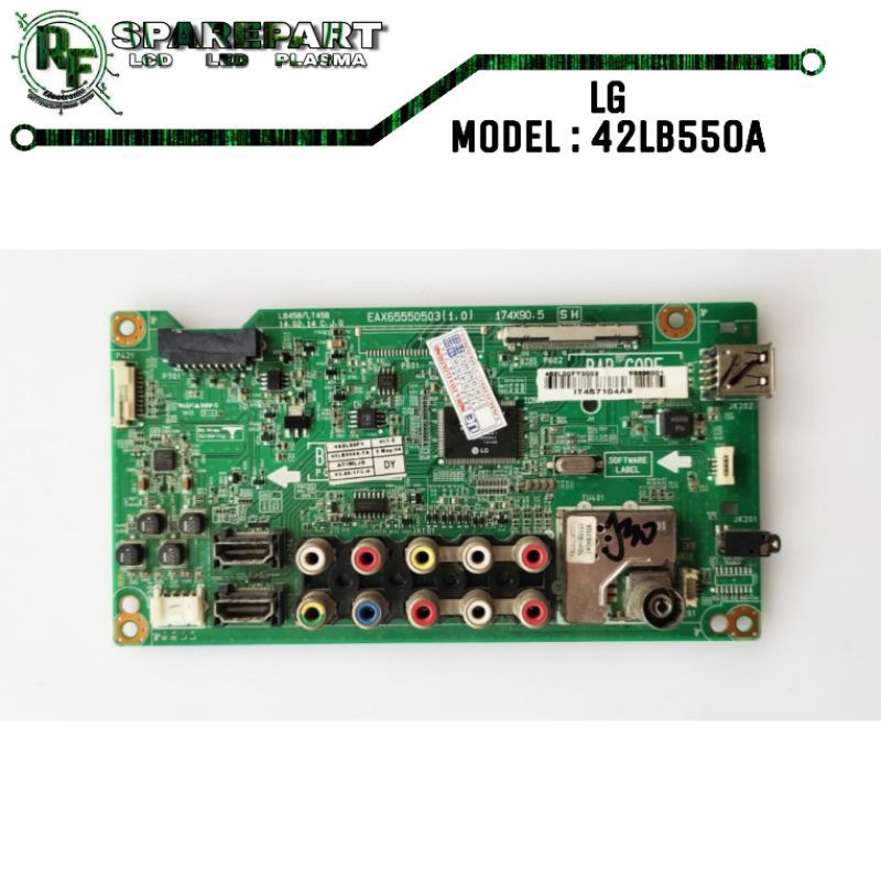 MB TV LED LG 42LB550A Mainboard tv led lg 42lb550 a Mesin LG 42lb550 a