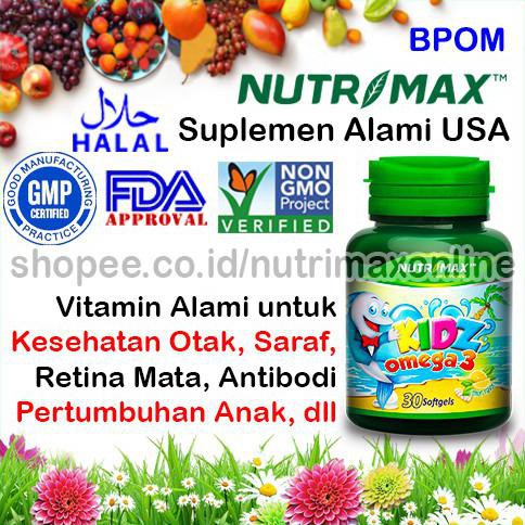 Nutrimax Kidz Omega 3 Isi 30 Vitamin Omega3 Minyak Ikan Salmon Untuk Buat Otak Bayi Anak Kids Kid