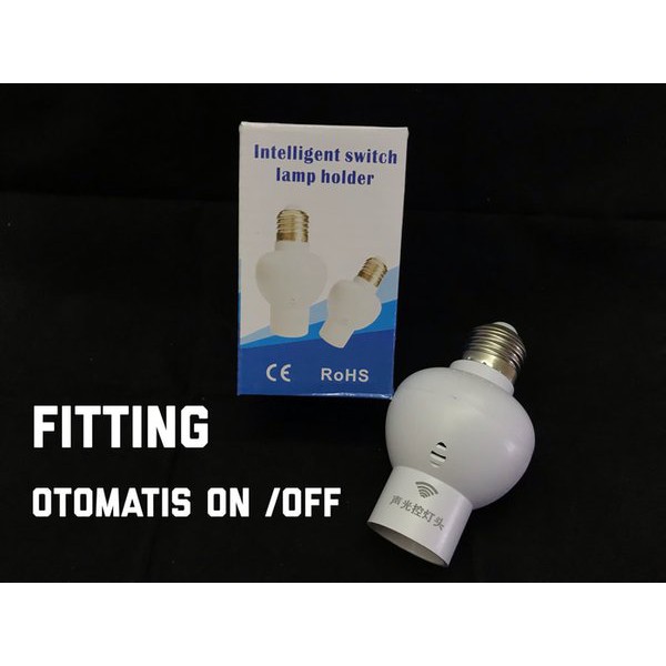 Fitting Lampu Sensor Suara Otomatis E27 LED