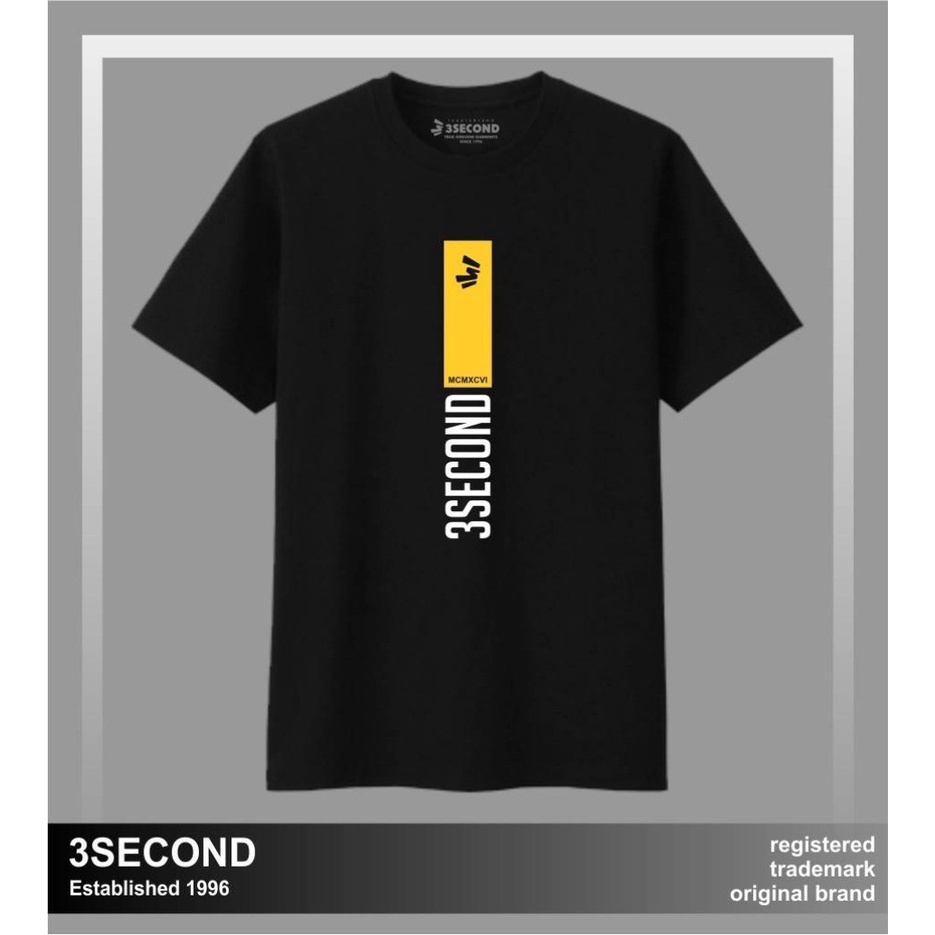 Kaos distro bandung 3 second original terbaru 2022/ Kaos distro pria original / kaos 3second origina