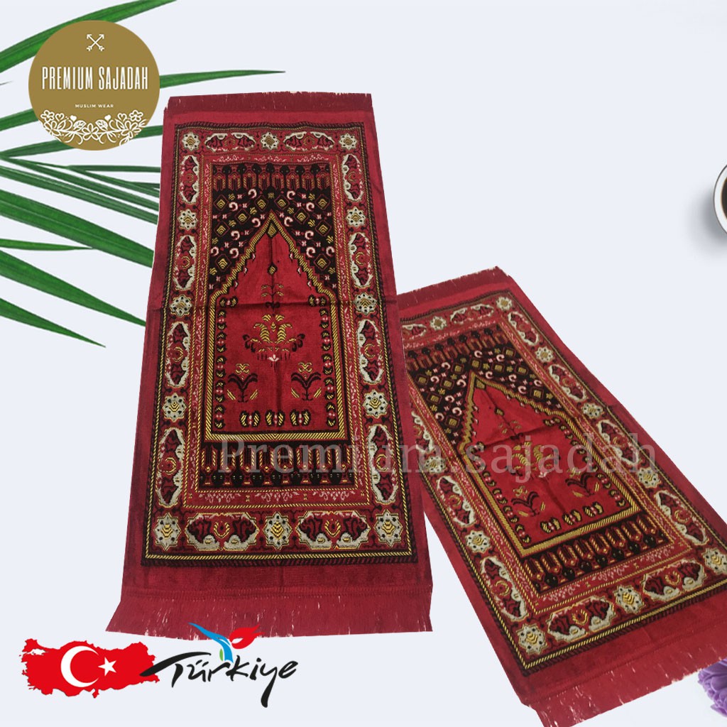 SAJADAH BULU LEMBUT PREMIUM ORIGINAL TURKEY UKURAN TANGGUNG 55 X 110 CM MIDI TERMURAH