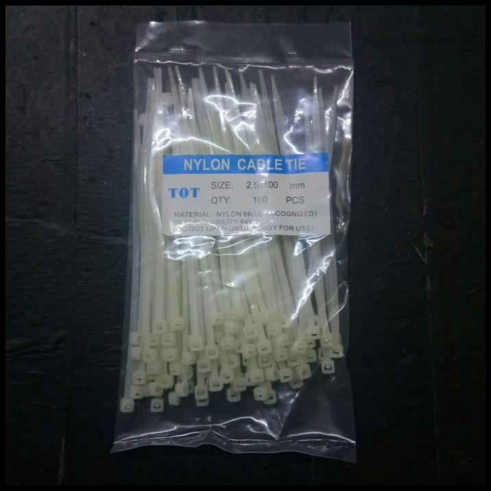 

Kabel Tis Cable Ties Putih 10 Cm Isi 100 Pcs