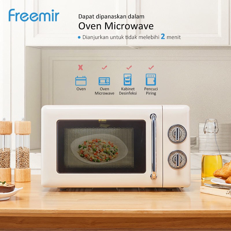 freemir Set 4 pcs Piring Nasi HOT SALES 18 cm Piring Makan Wheat Straw Rice Plate Warna Warni Set 4 Pcs-5