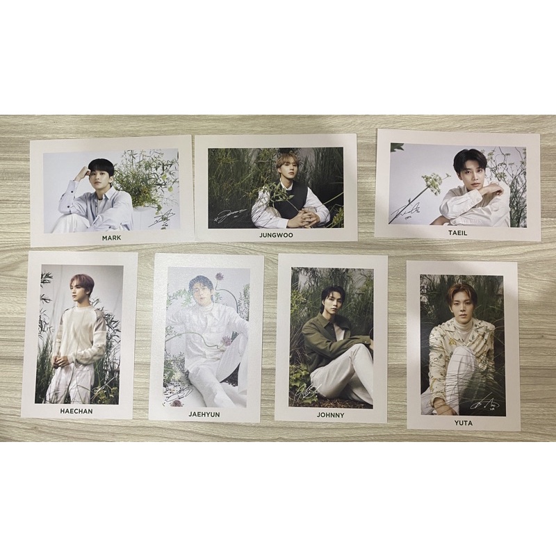 Postcard NCT 127 Nature Republic (Mark, Jungwoo, Taeil, Haechan, Jaehyun, Johnny, Yuta)