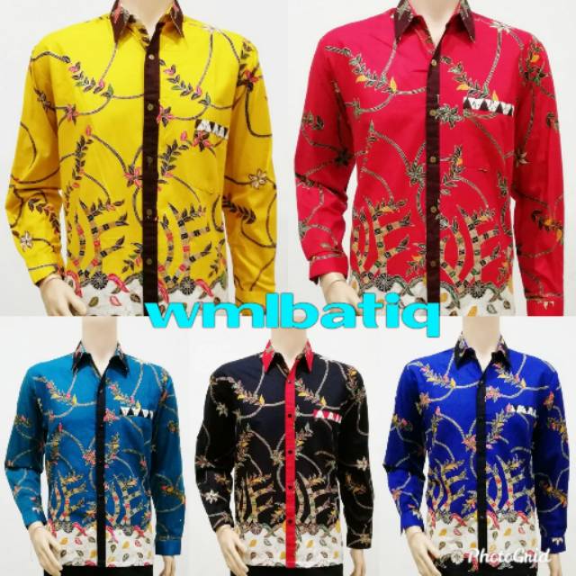 Hem Kemeja Batik Lengan Panjang Madura