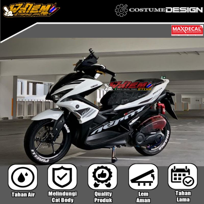 STRIPING STICKER AEROX 155 NVX 155 TRANSPARAN