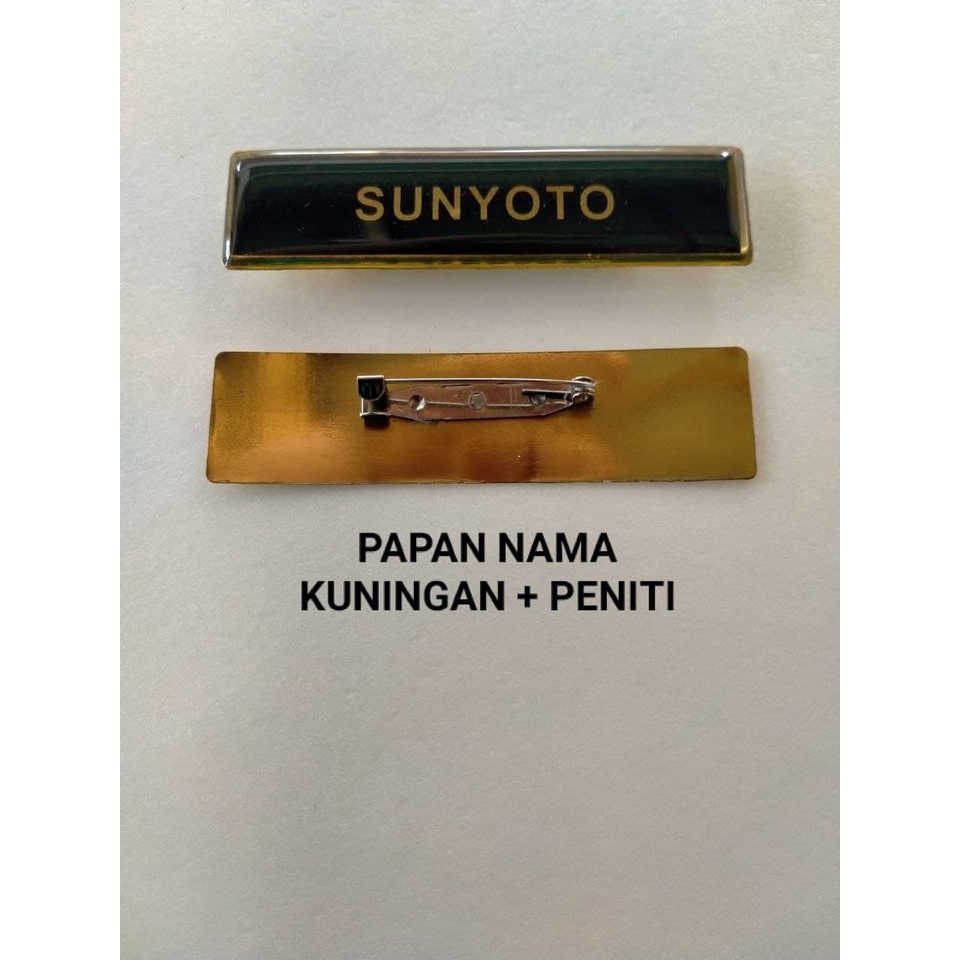 

NAMA DADA I NAMETAG I KUNINGAN I PENITI I MAGNET I AKRILIK I RESIN I CUSTOM
