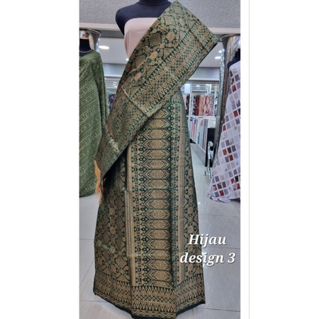 Songket Palembang Semi Sutra plus Selendang