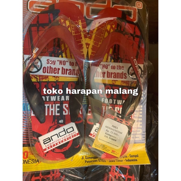 ando avga sandal jepit pria dewasa [TOKO HARAPAN MALANG]