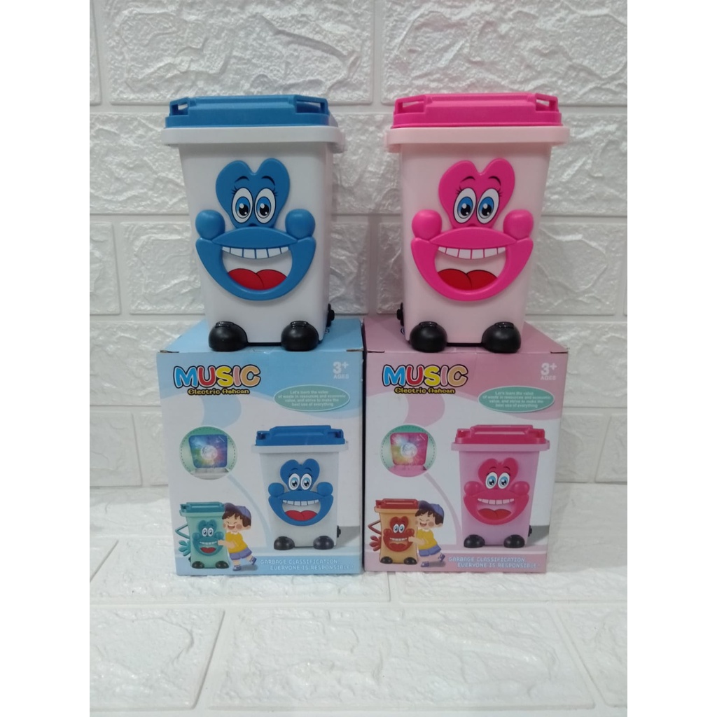 MAINAN ANAK TONG SAMPAH BERBUNYI/MAINAN TONG SAMPAH BERJALAN TY9988-2