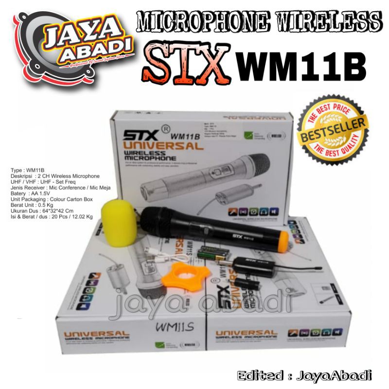 MICROPHONE WIRELESS STX WM 11 B ORIGINAL HANDLE