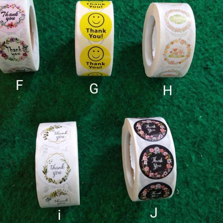 

ㅌ Harga 1 roll (500 pcs) sticker label thank you dan handmade with love untuk kue cookies dan packaging ol shop TIDAK BISA CUSTOM ㅔ