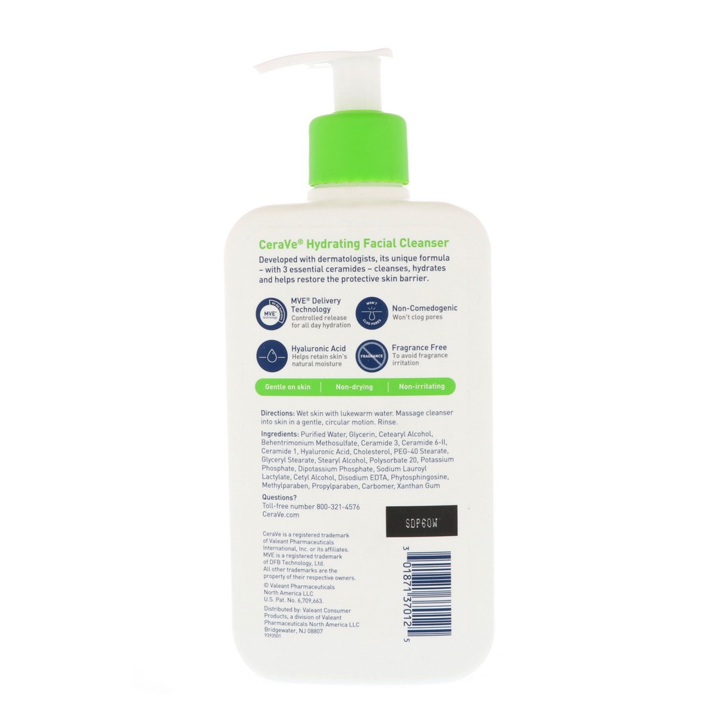 CeraVe Hydrating Facial Cleanser 355ml - 473ml - 562ml-3