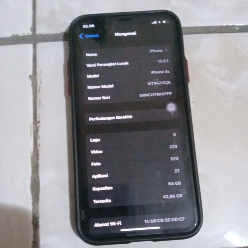 iPhone XS 64gb fullshet like new