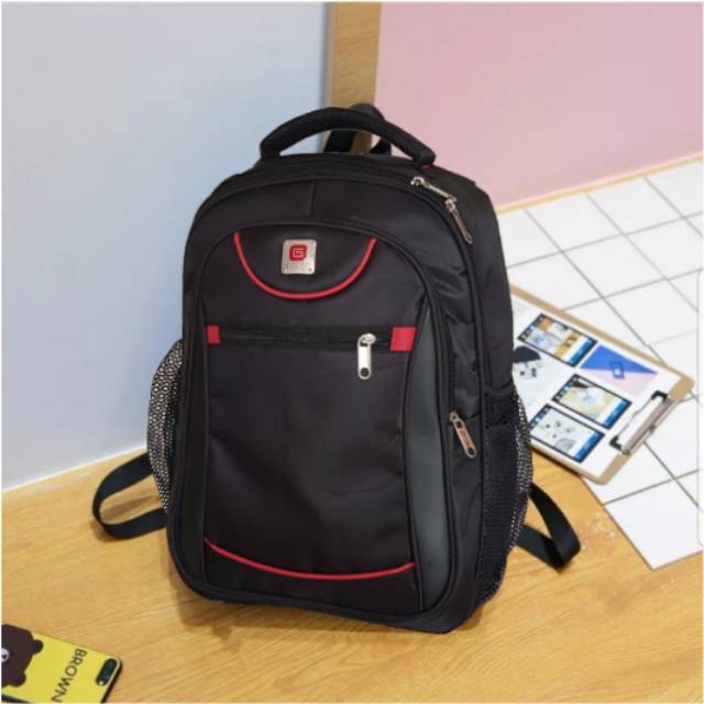 Polofelix Tas Ransel Laptop 14 inch Tas Wanita Punggung Tas Backpack Cewek Cowok