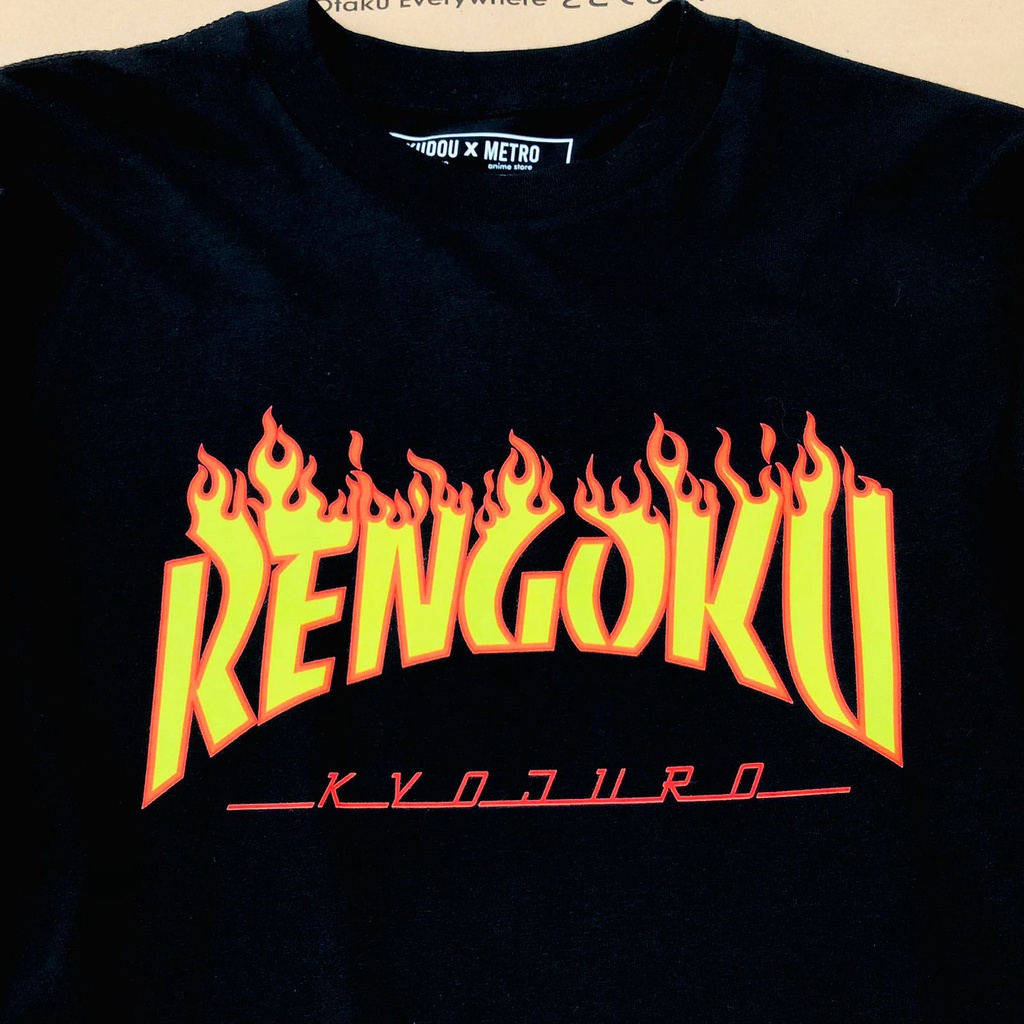 Longsleeve Rengoku Flame Hashira Anime Manga Demon Slayer Kimetsu No Yaiba Unisex