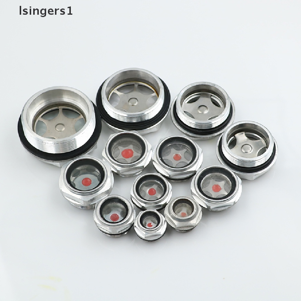 [lsingers1] 16mm-48mm male threaded metal air compressor oil level sight glass Boutique