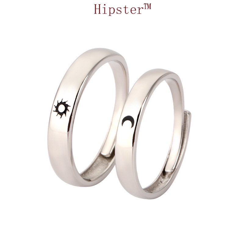 Popular Creative Fashion Sun Moon Star Couple Romantic Ring