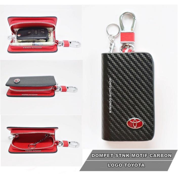 Dompet STNK / Tempat STNK Mobil Motor Motif Carbon Toyota Sienta