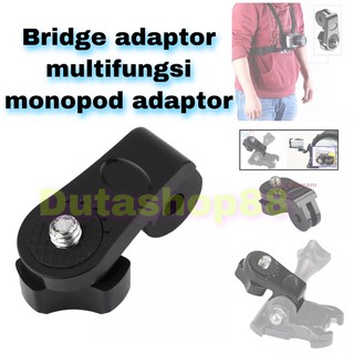 Bridge mount adaptor action cam / mirrorless / monopod