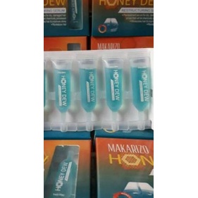 ➯ Makarizo Honey dew Restructuring Serum Biru 5x5 ml Rambut Rusak ➩