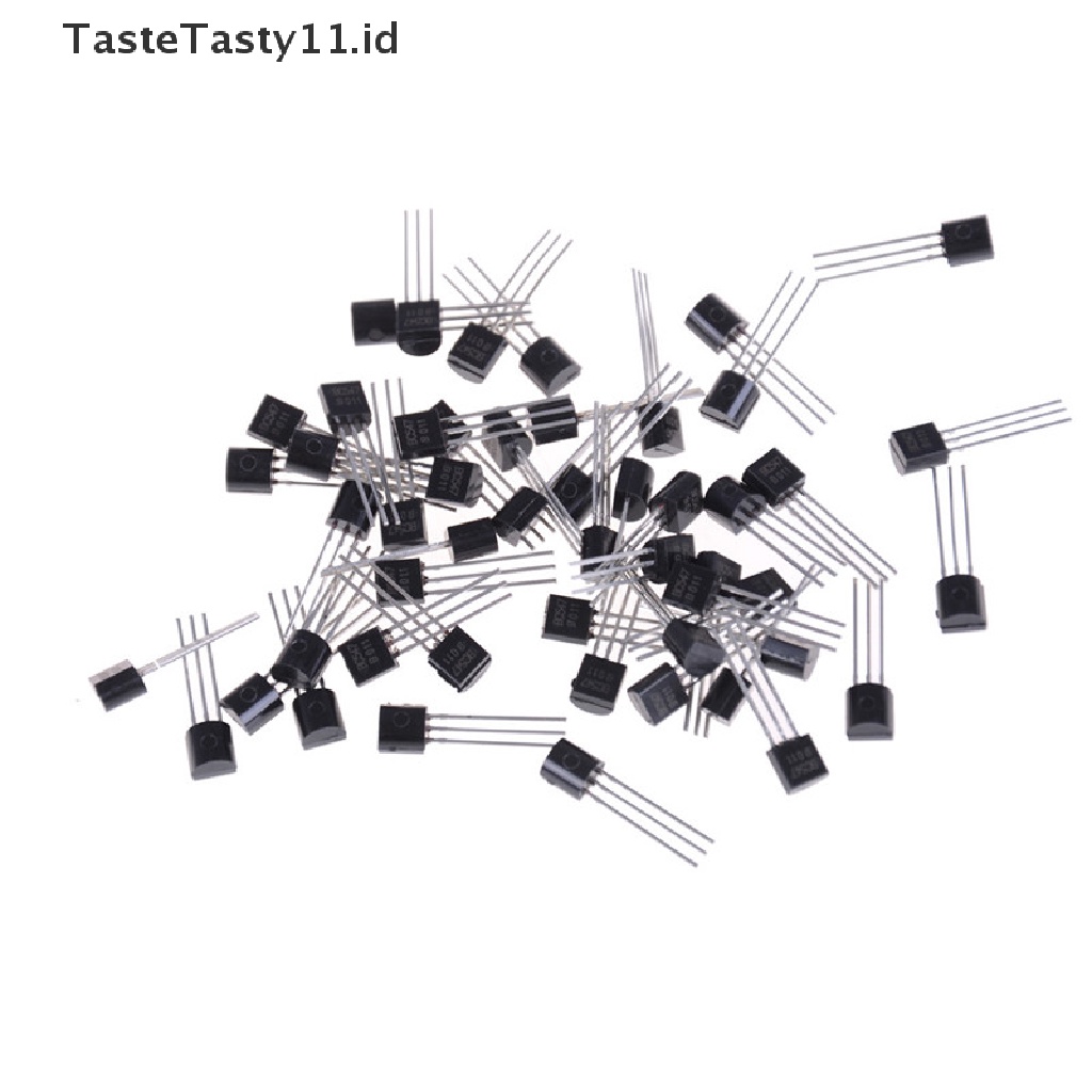 50pcs Transistor NPN BC547 BC547B 0.1A / 45V Warna Hitam
