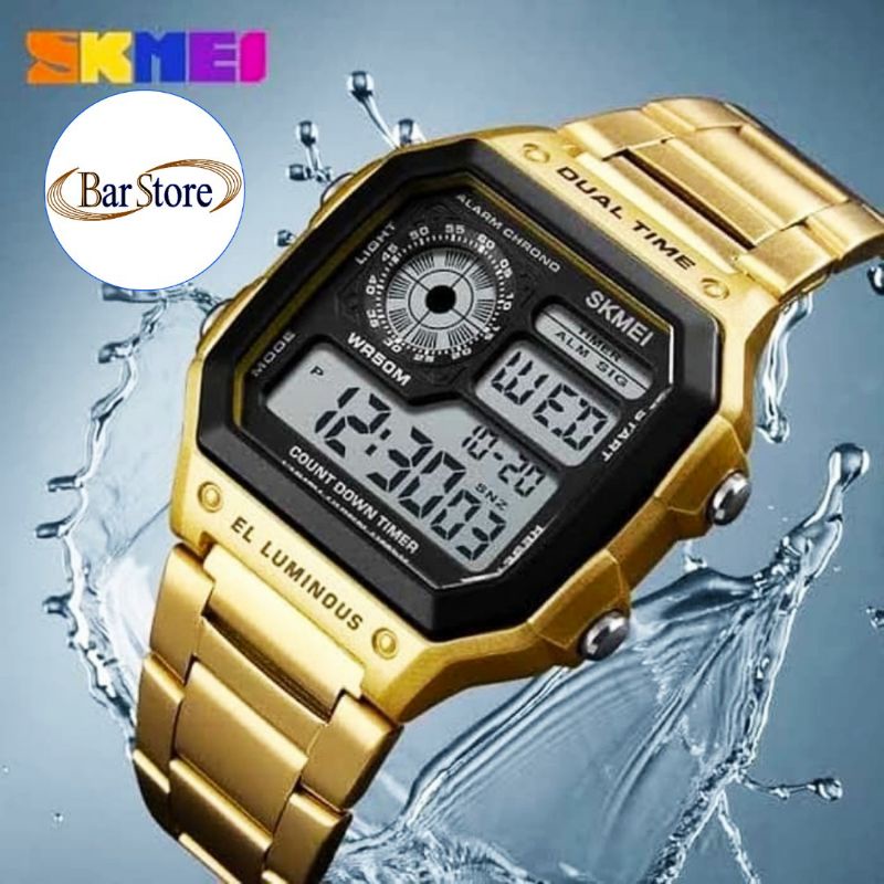 Jam Tangan Keren Pria Wanita Digital SKMEI Model Elegant 1335