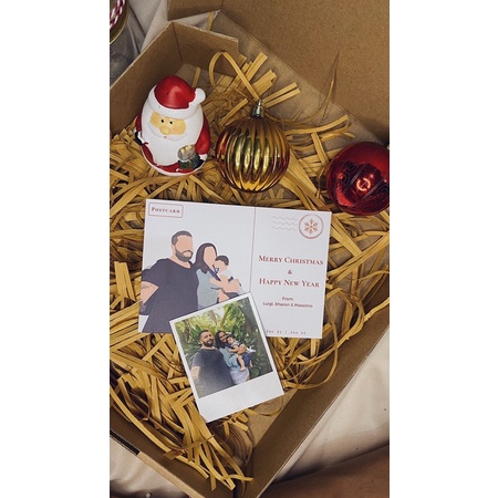 

Terlaris ✨ - Custom Christmas Postcard Illustration (Isi 8 lembar)3.1.23