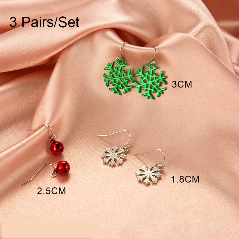 Anting Desain Snowman Natal Untuk Wanita