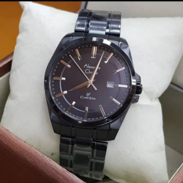 Alexandre Christie AC 8404 MD Full Black Dial Black Stainless Steel