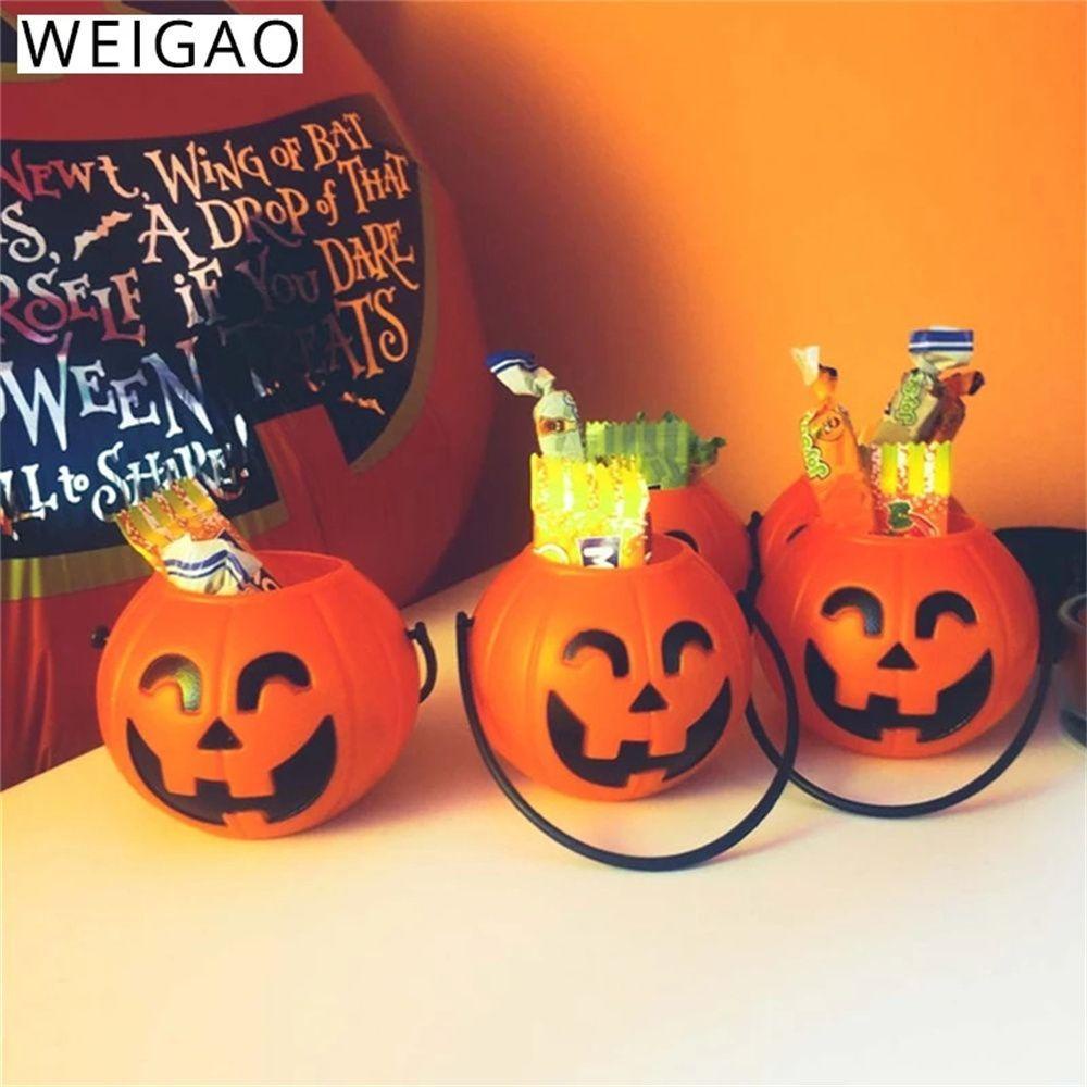 Solighter 6Pcs Ember Labu Halloween Untuk Properti Pesta Anak