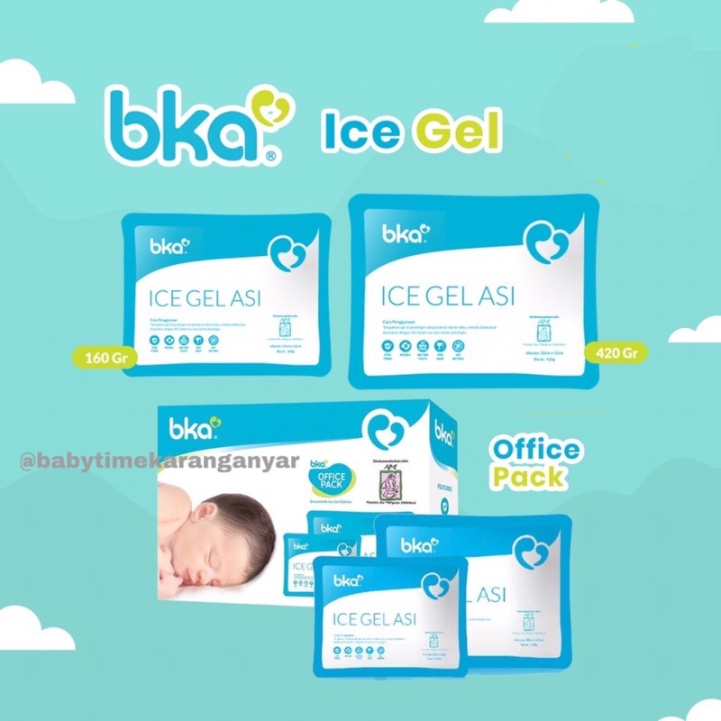 BKA Ice Gel ASI 420gr,  160g, BKA Ice Gel OFFICE PACK, Little Baby