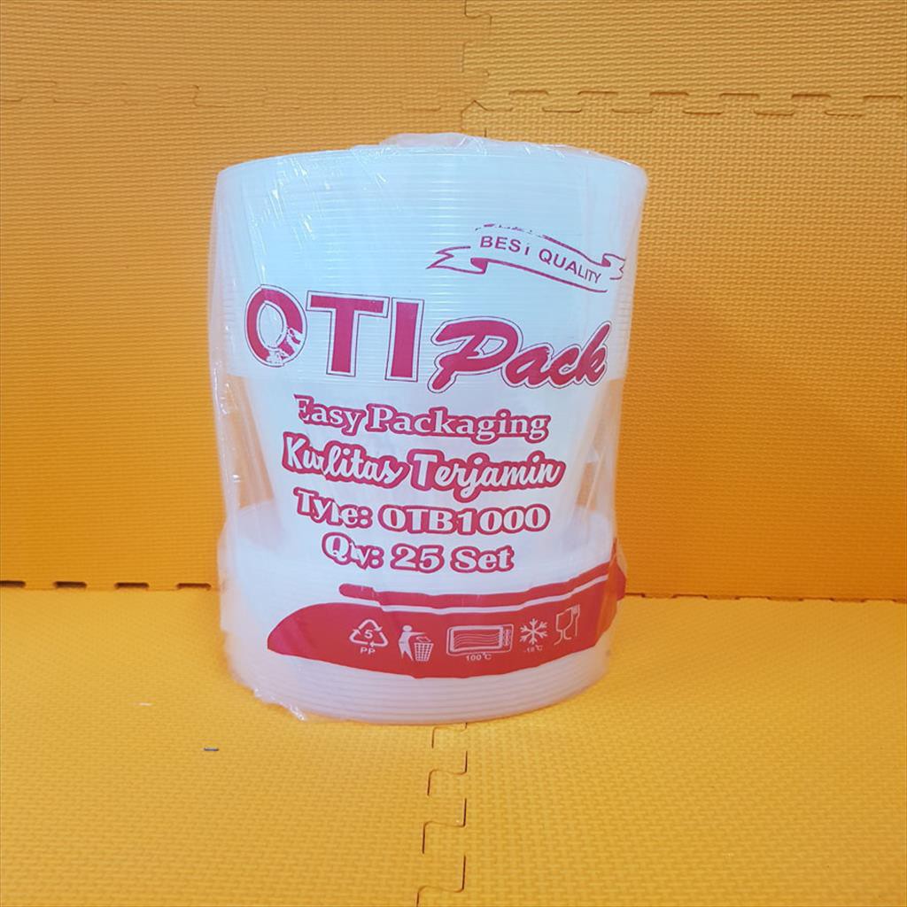 Thinwall 1000ml / Mangkok plastik / OTB1000 OTIPACK kotak makan plastik microwave aman