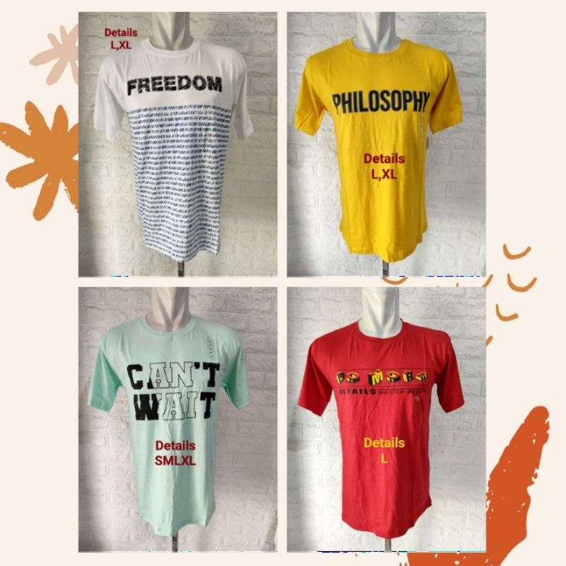 DETAILS Kaos Oblong T-Shirt Pria