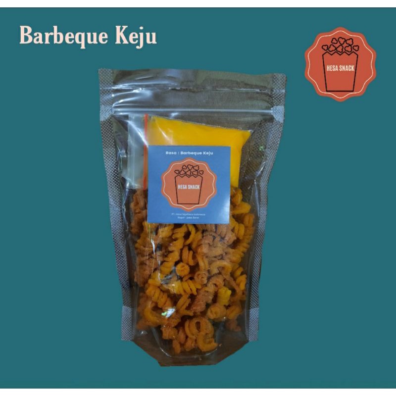 

Makaroni Saus Keju Kriuk Spiral Rasa Barbeque