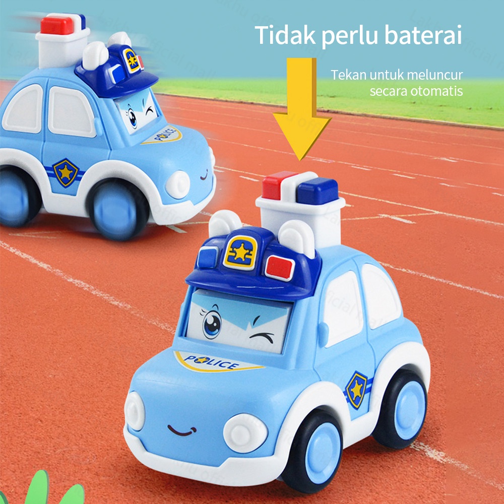 JCHO mainan mobil mobilan anak bayi lucu mobil polisi mainan
