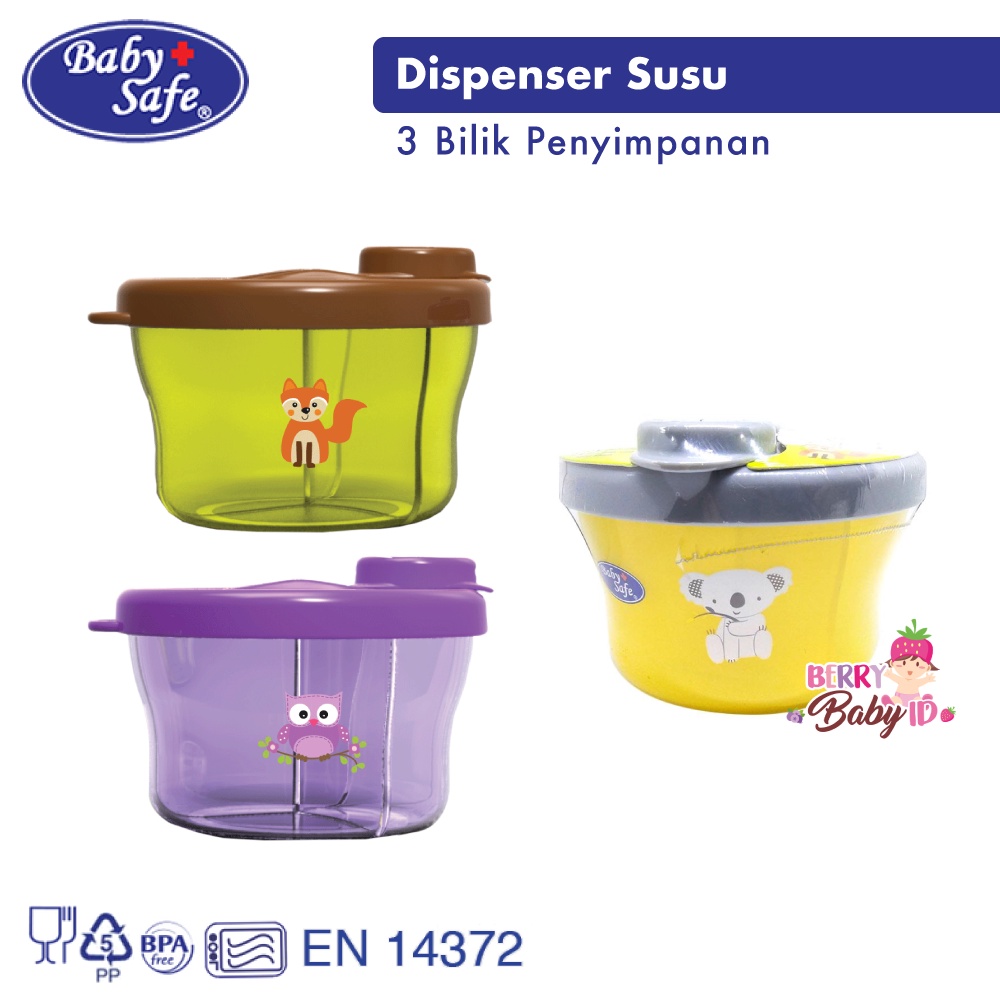 Baby Safe Milk Powder Container Dispenser Susu Formula Bayi BBS032 Berry Mart