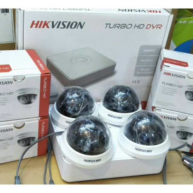 PAKET CCTV HIKVISION 4 CHANEL FULL SET 2MP