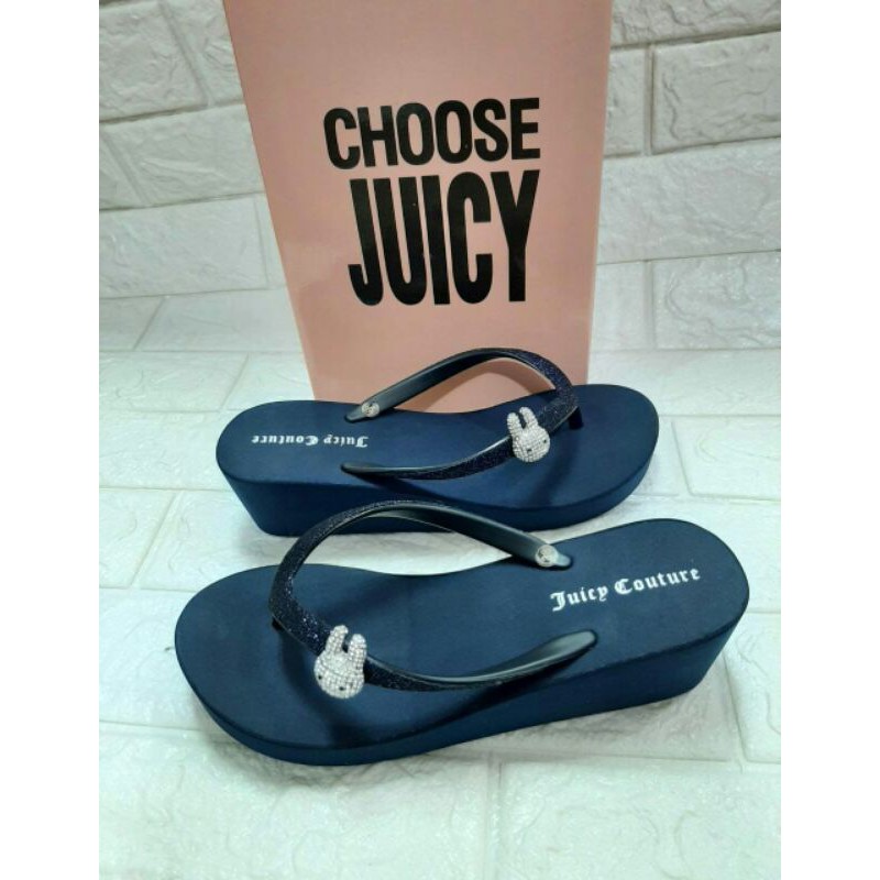 Sandal JUICY COUTURE WEDGES GLITTER / POLOS 5cm dan 7cm