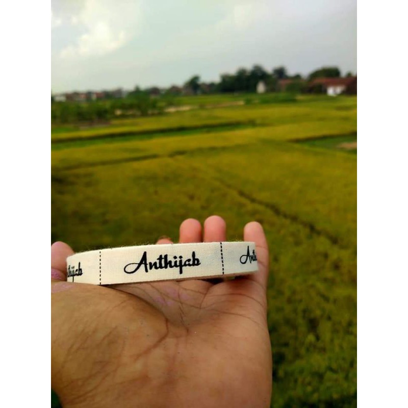 LABEL HIJAB/BAHAN KATUN/LabelPENGGANTIWOVEN