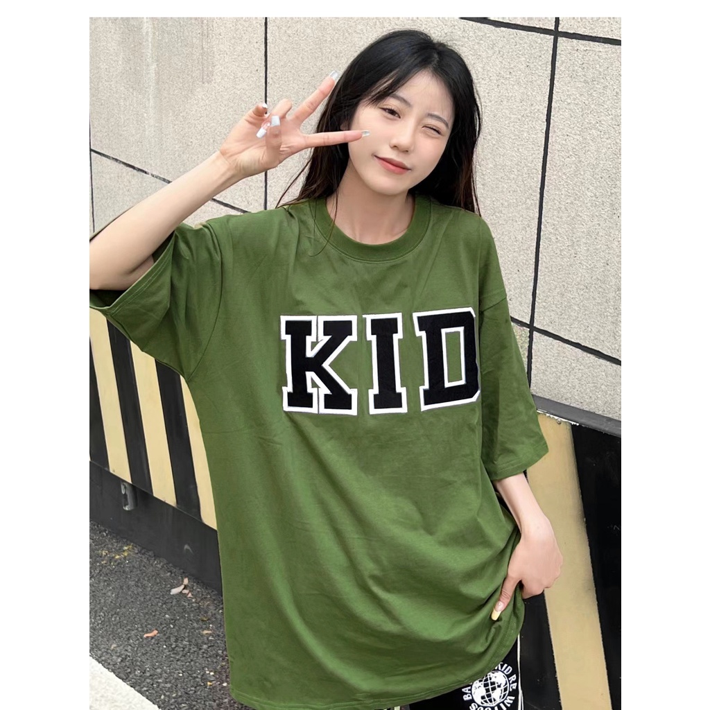 【 Penawaran Istimewa 】kaos wanita / Import Original T-shirt Wanita / Premium Bergaya Korea Style Kaos Atasan Wanita / Kerah Bulat  Lengan Pendek Baju Atasan Wanita