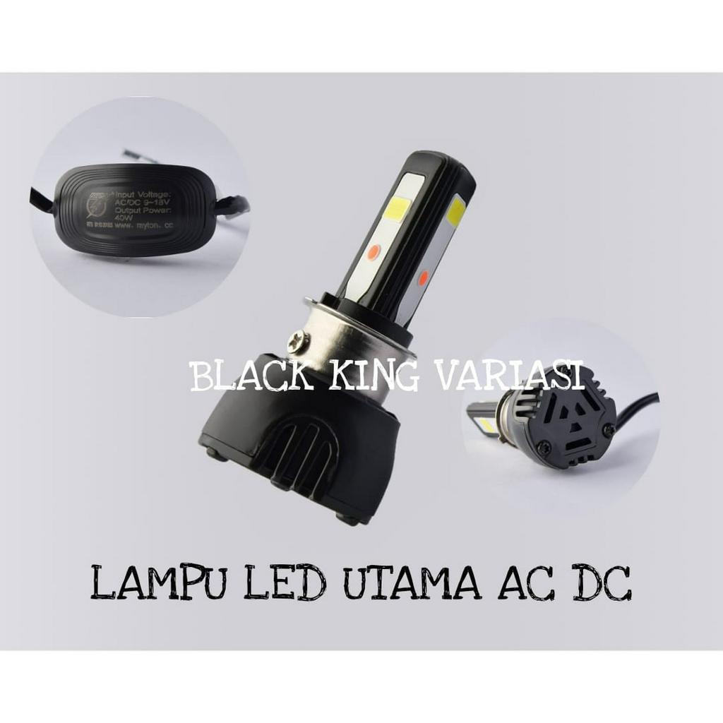 Lampu Led Motor 3 Sisi RTD M02G Lampu Depan Motor Lampu Utama Motor LED Lampu H4 H6 Ac Dc 3 Mata Headlamp 40 Watt LED AC DC