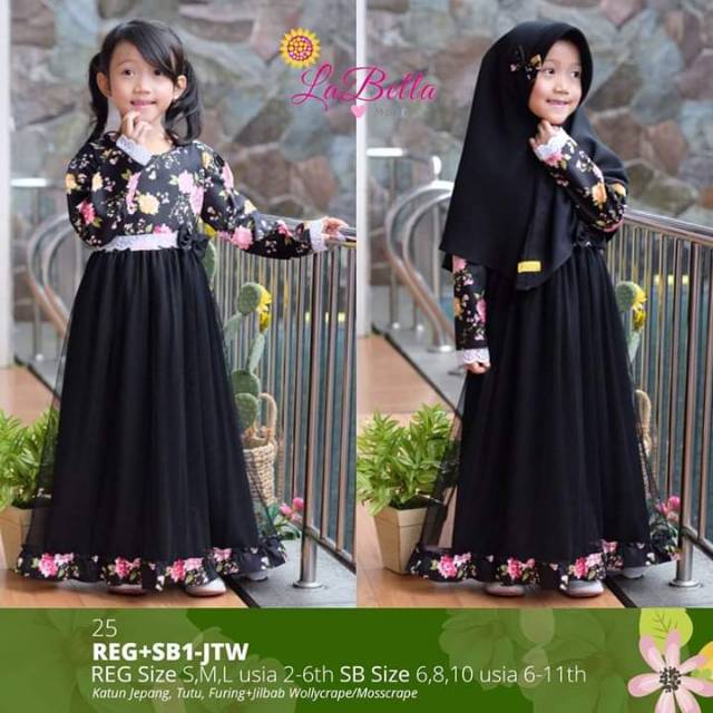 Baju Gamis Anak Perempuan Labella