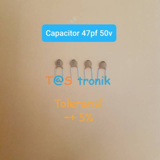 Capacitor 47pf 50v Kapasitor 47 pf capacitor ceramic