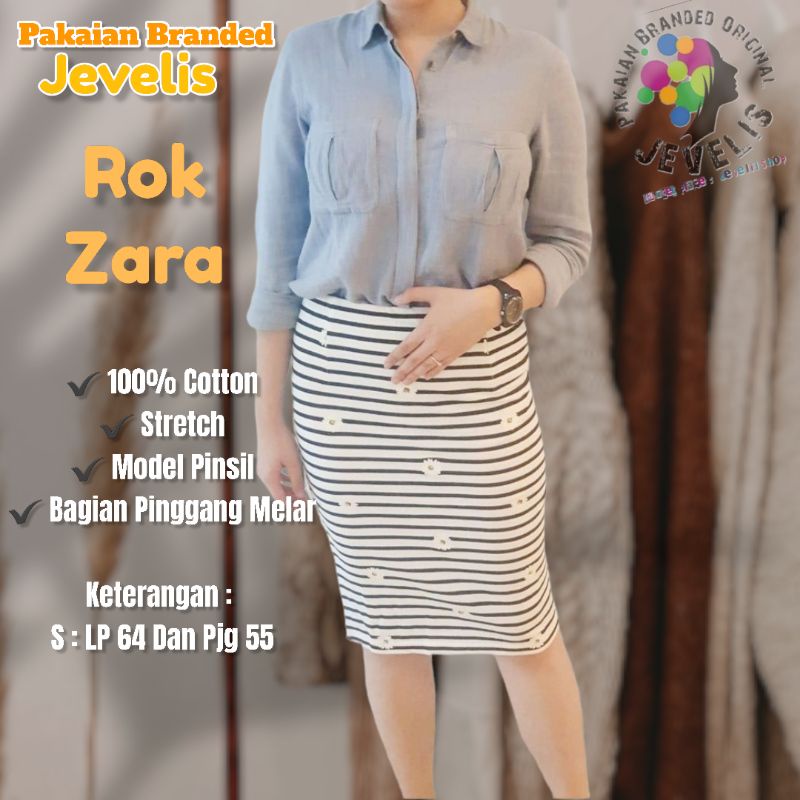Rok Pendek Wanita Dewasa Merek Zara Pakaian Branded Original Murah