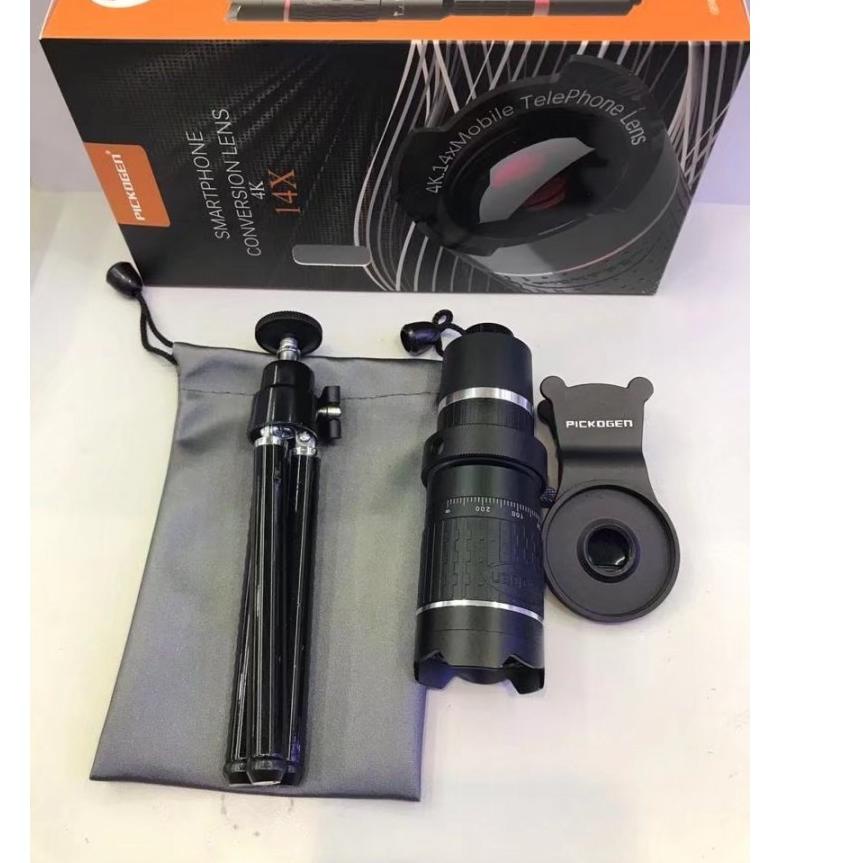 Sudah READY.. Lensa Tele 14x zoom Telescopic untuk kamera smartphone HP hape PICKOGEN universal deng
